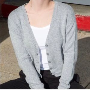 brandy melville gray wool billie sweater